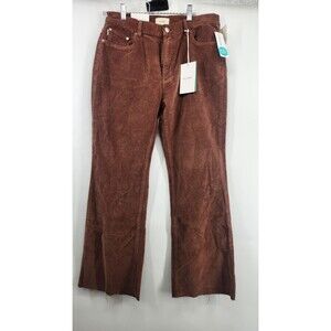 NWT DL1961 Womens Size 10 Brown Bridget High Rise Cropped Bootcut Corduroy Pants
